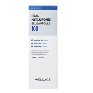 Сыворотка Wellage Real Hyaluronic Blue Ampoule глубокое увлажнение и восстановление 100 мл